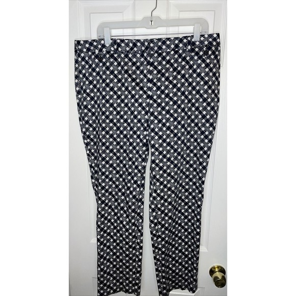 Brooks Brothers Pants - Brooks Brothers Pants Women 16 Crop Natalie Fit Ankle Flat Front Mid Rise Print